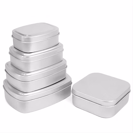 Wholesale Empty Food Grade Round Metal Storage Tin Box