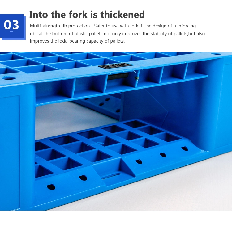 Flat Top Strong Logistics Heavy Duty Industrial Racking Cheap Plastic Pallet with Steels Reinforcement