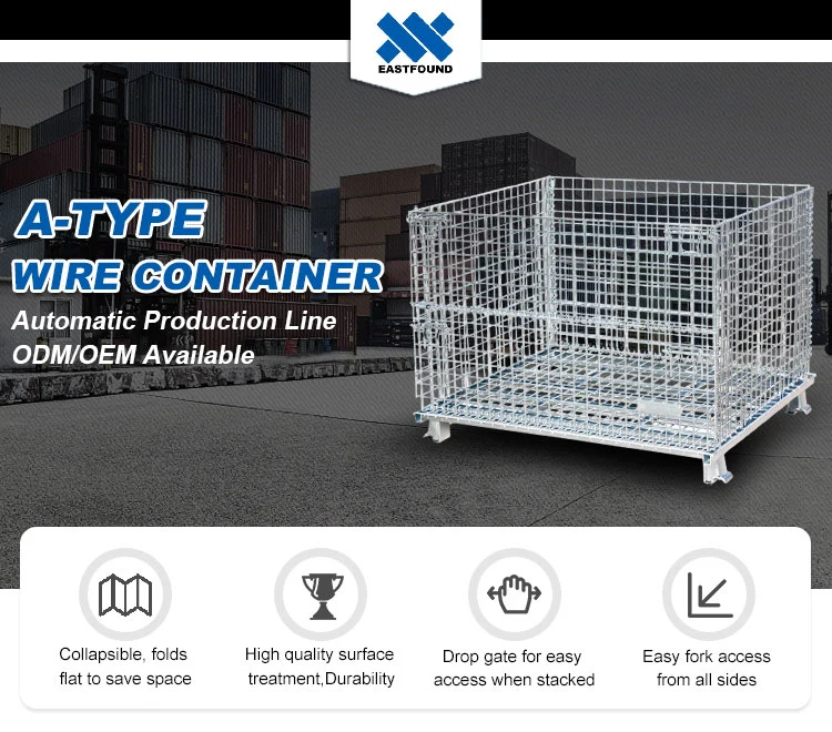 Foldable Collapsible Steel Metal Wire Storage Basket