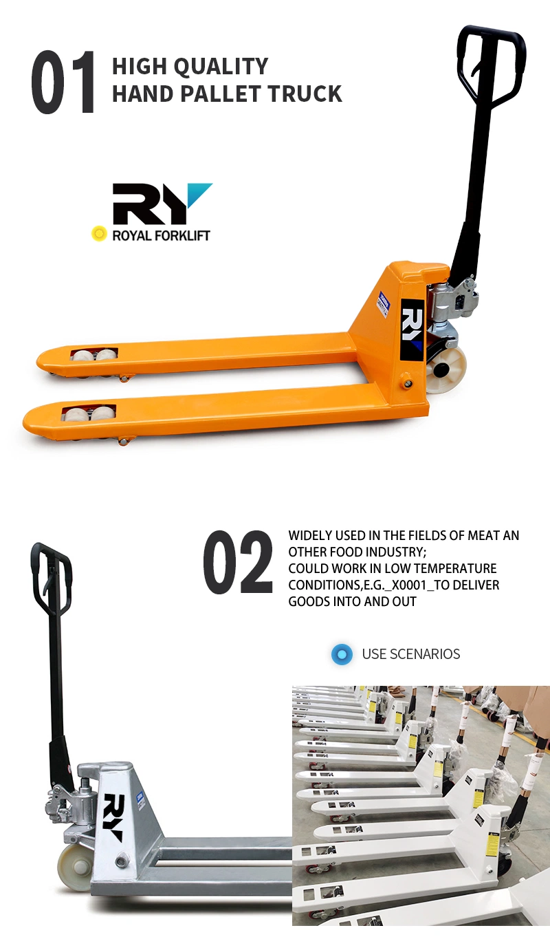 Flat Pallets Steel Royal or OEM Power Hand Pallet Truck