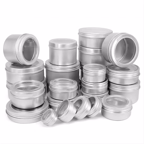 Wholesale Empty Food Grade Round Metal Storage Tin Box