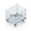 Caja de metal del contenedor de almacenamiento de la jaula del metal de la jaula de la capacidad grande del acero pesado de Mingwei